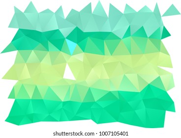 Light Green, Yellow vector polygon abstract template. A vague abstract illustration with gradient. The template can be used as a background for cell phones.