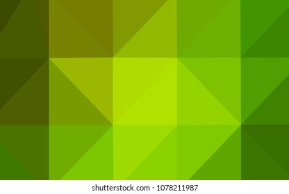 Light Green, Yellow vector polygon abstract layout. Creative geometric illustration in Origami style with gradient. A new texture for your design.