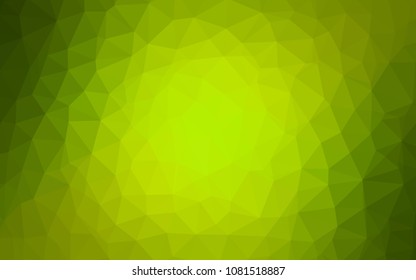 Light Green, Yellow vector polygon abstract background. Colorful abstract illustration with triangles. Brand new design for your business.