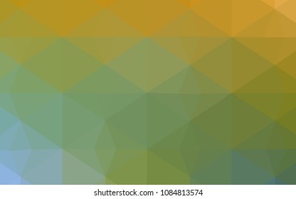 Light Green, Yellow vector polygon abstract background. Creative geometric illustration in Origami style with gradient. Textured pattern can be used as a background.