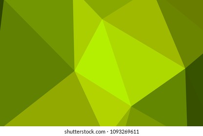 Light Green, Yellow vector polygon abstract background. Creative geometric illustration in Origami style with gradient. Pattern for a brand book's backdrop.