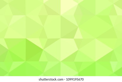 Light Green, Yellow vector polygon abstract layout. Colorful abstract illustration with triangles. New template for your brand book.