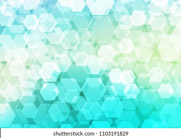 Light Green, Yellow vector polygon abstract template. A completely new color illustration in a vague style. A completely new design for your business.