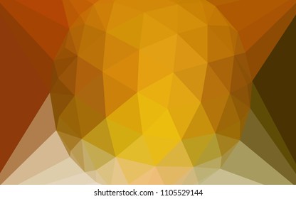 Light Green, Yellow vector polygon abstract background with a gem in a centre. Illustration in Origami style with gradient.  Polygonal design for your web site.