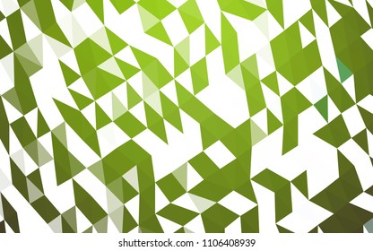 Light Green, Yellow vector polygon abstract background. Creative geometric illustration in Origami style with gradient. The completely new template can be used for your brand book.