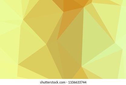 Light Green, Yellow vector polygon abstract backdrop. Shining colored illustration in a new style. That new template can be used for your brand book.