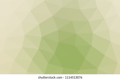 Light Green, Yellow vector polygon abstract template. Creative illustration in halftone style with gradient. Brand new design for your business.