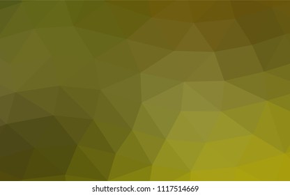 Light Green, Yellow vector polygon abstract template. A completely new color illustration in a vague style. Brand new design for your business.