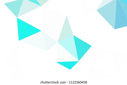 Light Green, Yellow vector polygon abstract background. Colorful illustration in polygonal style with gradient. Completely new template for your banner.