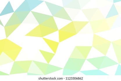 Light Green, Yellow vector polygon abstract polygon abstract. A vague abstract illustration with gradient. Brand new style for your business design.