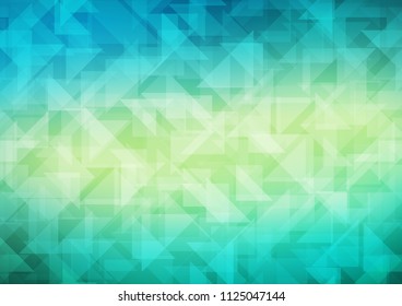 Light Green, Yellow vector polygon abstract background. Creative geometric illustration in Origami style with gradient. A new texture for your design.