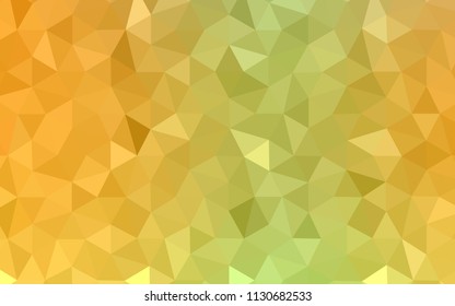 Light Green, Yellow vector polygon abstract background. A completely new color illustration in a polygonal style. Polygonal design for your web site.