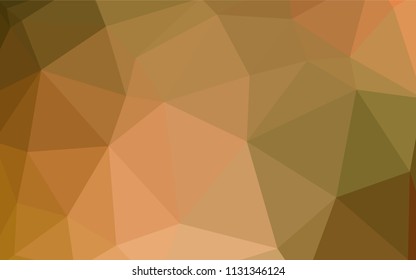 Light Green, Yellow vector polygon abstract background. Modern abstract illustration with triangles. Best triangular design for your business.