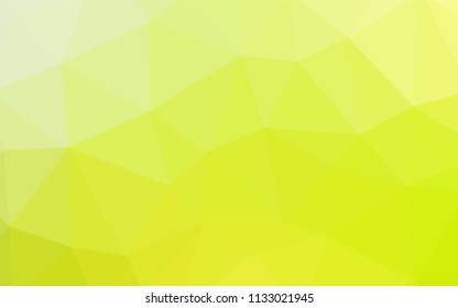 Light Green, Yellow vector polygon abstract layout. Shining colorful illustration with triangles. Brand new style for your business design.