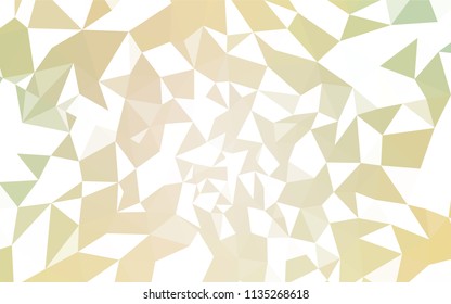 Light Green, Yellow vector polygon abstract background. Creative illustration in halftone style with triangles. Textured pattern for your backgrounds.