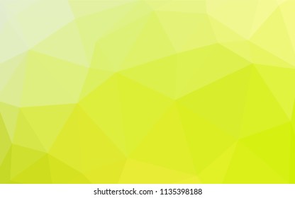 Light Green, Yellow vector polygon abstract background. Colorful illustration in abstract style with triangles. Brand new design for your business.