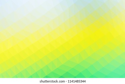 Light Green, Yellow vector polygon abstract background. Colorful abstract illustration with gradient. Brand new design for your business.