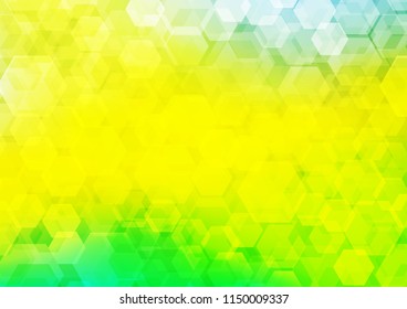 Light Green, Yellow vector polygon abstract template. Colorful illustration in abstract style with gradient. Brand new style for your business design.