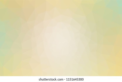 Light Green, Yellow vector polygon abstract layout. Elegant bright polygonal illustration with gradient. Pattern for a brand book's backdrop.
