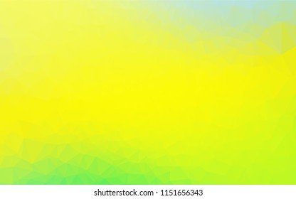 Light Green, Yellow vector polygon abstract layout. Modern geometrical abstract illustration with gradient. Brand new design for your business.