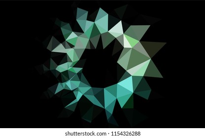 Light Green, Yellow vector polygon abstract background. Creative geometric illustration in Origami style with gradient. The textured pattern can be used for background.