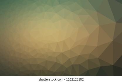 Light Green, Yellow vector polygon abstract background. A vague abstract illustration with gradient. The template can be used as a background for cell phones.