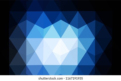 Light Green, Yellow vector polygon abstract background. Shining polygonal illustration, which consist of triangles. A new texture for your web site.
