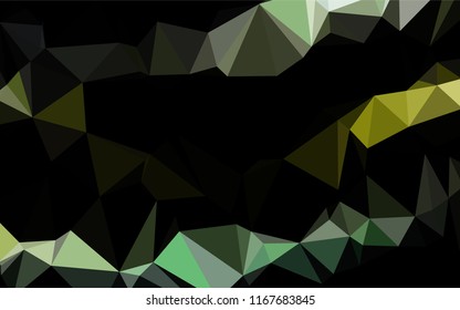 Light Green, Yellow vector polygon abstract background. Brand new colored illustration in blurry style with gradient. A new texture for your design.