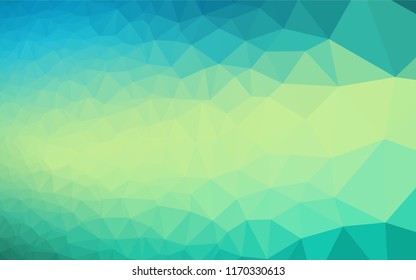 Light Green, Yellow vector polygon abstract background. A sample with polygonal shapes. A completely new design for your business.