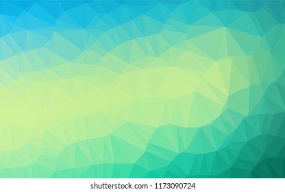 Light Green, Yellow vector polygon abstract backdrop. Brand new colored illustration in blurry style with gradient. A completely new template for your business design.