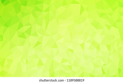 Light Green, Yellow vector polygon abstract layout. Elegant bright polygonal illustration with gradient. Brand new style for your business design.