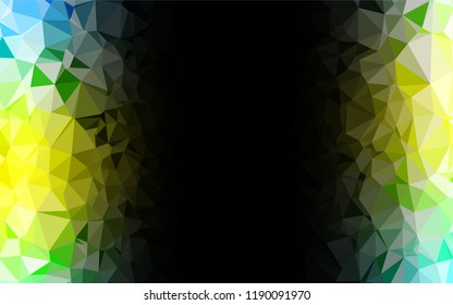 Light Green, Yellow vector polygon abstract layout. Brand new colored illustration in blurry style with gradient. Brand new style for your business design.