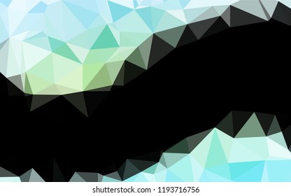 Light Green, Yellow vector polygon abstract backdrop. Creative geometric illustration in Origami style with gradient. A completely new template for your business design.