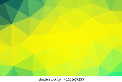 Light Green, Yellow vector polygon abstract background. Brand new colored illustration in blurry style with gradient. The elegant pattern can be used as part of a brand book.