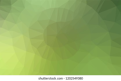 Light Green, Yellow vector polygon abstract layout. A vague abstract illustration with gradient. The elegant pattern can be used as part of a brand book.