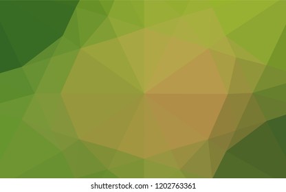 Light Green, Yellow vector polygon abstract layout. Modern geometrical abstract illustration with gradient. The completely new template can be used for your brand book.