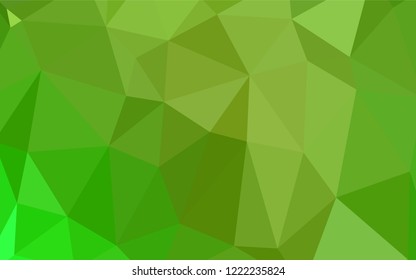 Light Green, Yellow vector polygon abstract layout. Triangular geometric sample with gradient.  Textured pattern can be used for background.