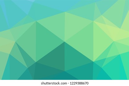 Light Green, Yellow vector polygon abstract layout. Colorful abstract illustration with gradient. The elegant pattern can be used as part of a brand book.