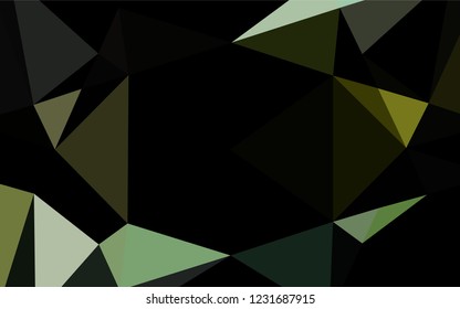 Light Green, Yellow vector polygon abstract background. Colorful illustration in abstract style with gradient. The polygonal design can be used for your web site.