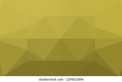 Light Green, Yellow vector polygon abstract layout. A sample with polygonal shapes. A completely new template for your business design.