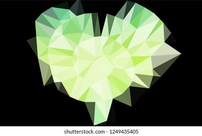 Light Green, Yellow vector polygon abstract layout. Colorful illustration in abstract style with gradient. Brand new design for your business.