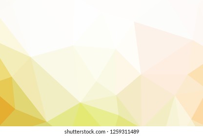 Light Green, Yellow vector polygon abstract backdrop. Colorful illustration in polygonal style with gradient. Best triangular design for your business.