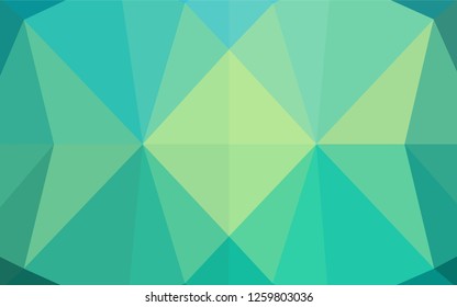Light Green, Yellow vector polygon abstract layout. Colorful illustration in abstract style with gradient. The elegant pattern can be used as part of a brand book.
