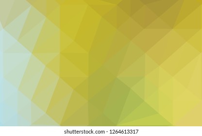 Light Green, Yellow vector polygon abstract background. Colorful abstract illustration with gradient. Elegant pattern for a brand book.