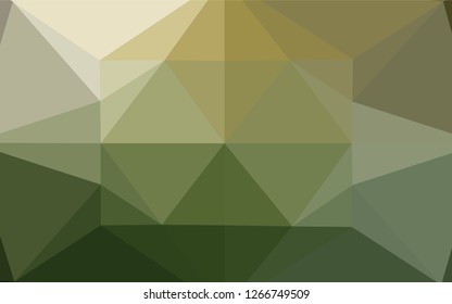 Light Green, Yellow vector polygon abstract layout. Colorful abstract illustration with gradient. A completely new template for your business design.