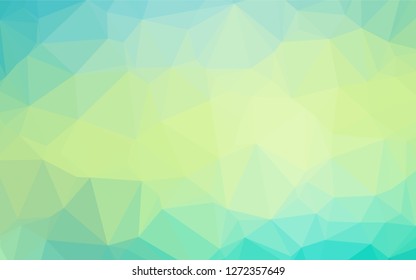 Light Green, Yellow vector polygon abstract backdrop. A completely new color illustration in a vague style. The completely new template can be used for your brand book.