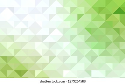 Light Green, Yellow vector polygon abstract pattern. A vague abstract illustration with gradient. The elegant pattern can be used as part of a brand book.