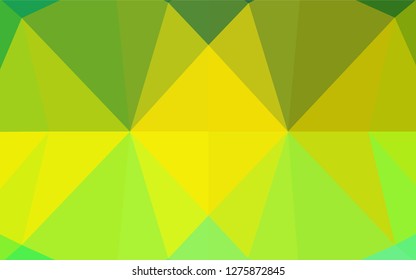 Light Green, Yellow vector polygon abstract background. A vague abstract illustration with gradient. The completely new template can be used for your brand book.