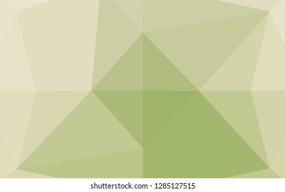 Light Green, Yellow vector polygon abstract background. A vague abstract illustration with gradient. The completely new template can be used for your brand book.
