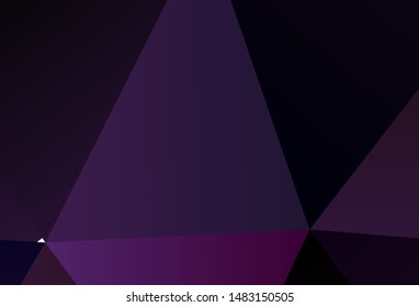 Light Green, Yellow vector polygon abstract backdrop. A completely new color illustration in a polygonal style. Best triangular design for your business.
